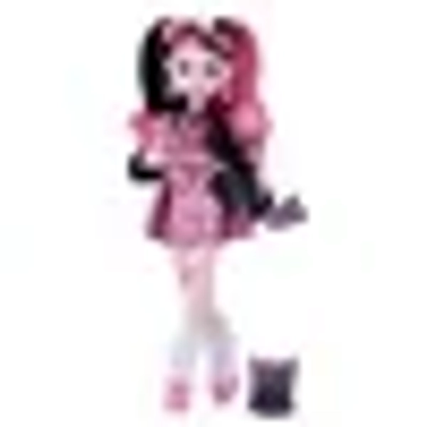 Monster High Draculaura Fashion Doll in Bow Dress with Pet Bat Count Fabulous and 7 Accessories