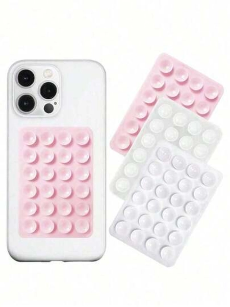 Silicone Suction Phone Case Mount Phone Suction Grip Octobuddy Sticky Phone Grip Adhesive Phone Stand Sticky For Cell Phone For Women Wallet Mini Wallet Purse Wallet Magsafe Wallet Card Wallet Wallet