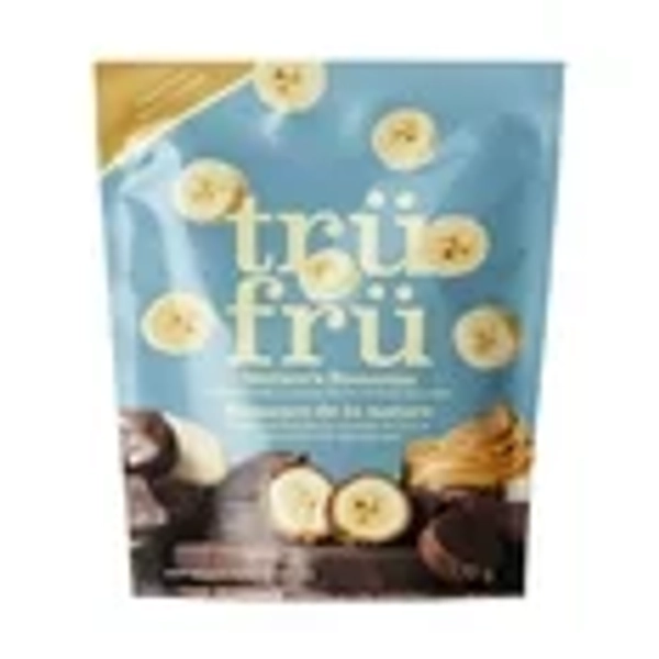 TruFru Drk PB Bananas 6oz, Nature's Bananas Frozen Fresh in Peanut Butter & Dark Chocolate