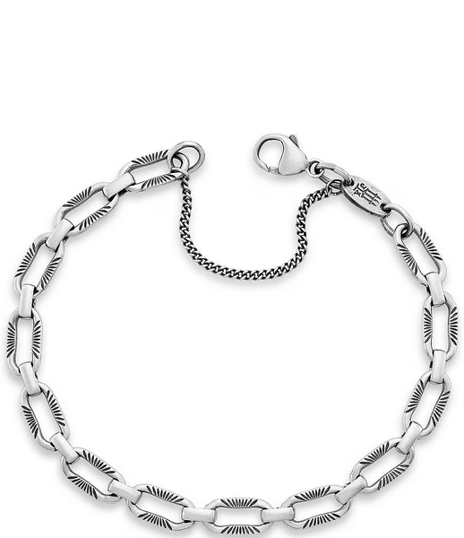James Avery Sterling Silver Ornate Links Chain Charm Bracelet
