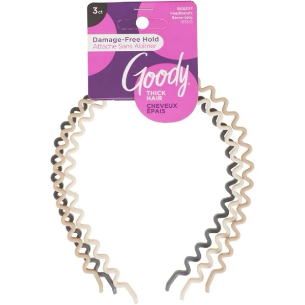Goody Ouchless Zig-Zag Headbands (3 Ct)