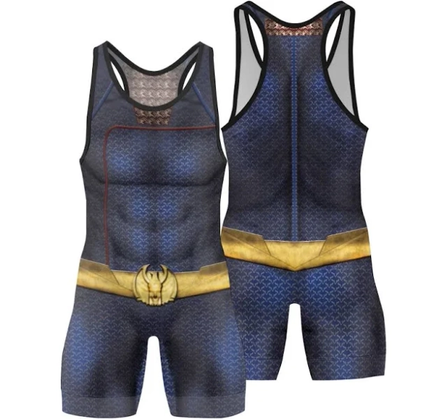 The Boys Homelander Cosplay Wrestling Singlet