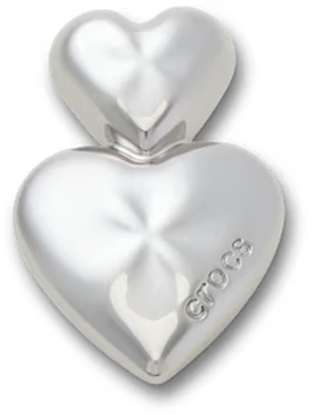 Silver Double Heart