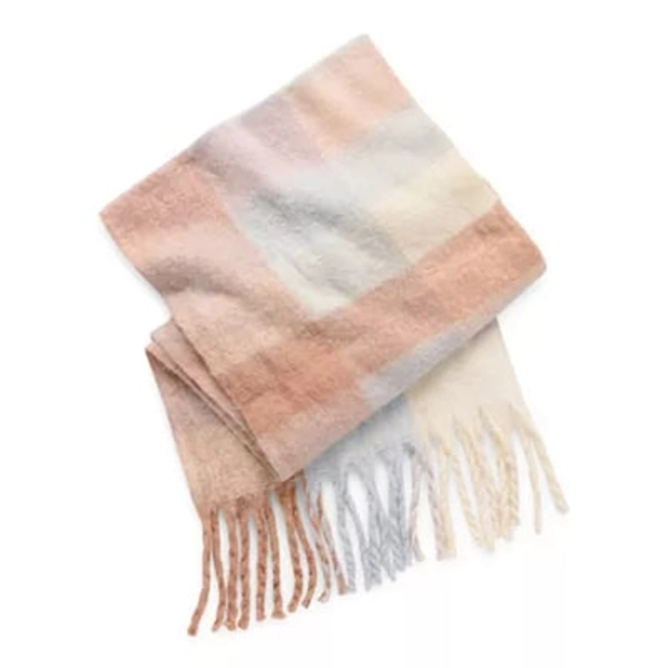 ST. JOHN`S BAY St. John's Bay Plaid Scarf, One Size, Bright Multi