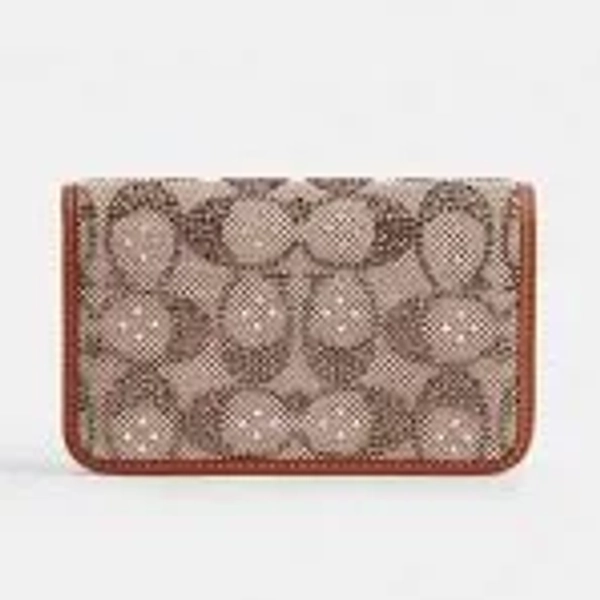 Coach Women's Essential Slim Crystal Jacquard Card Case