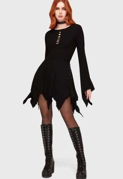Killstar - Liliths Lust Black - Top - black - S - 95% Viscose, 5% Elastane