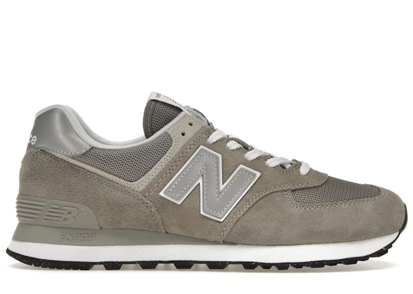 Men's New Balance 574 Sneakers in Grey/White/Silver