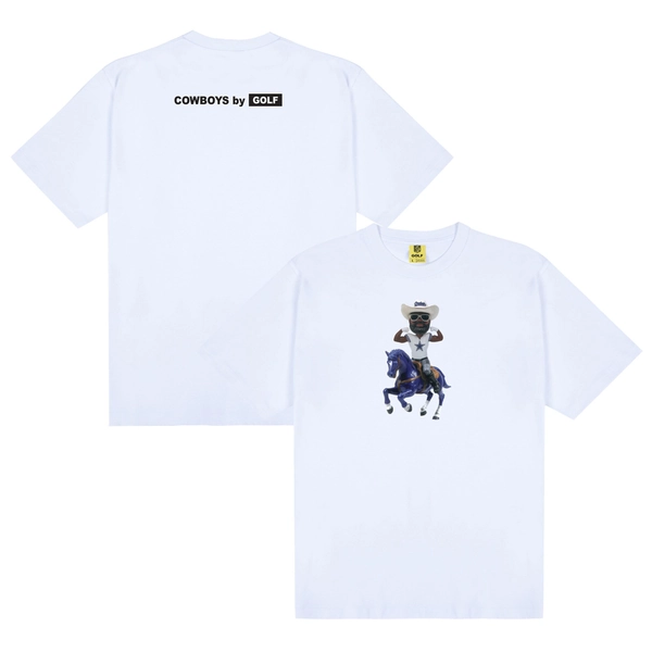 Men's Dallas Cowboys GOLF WANG White Bobblehead T-Shirt
