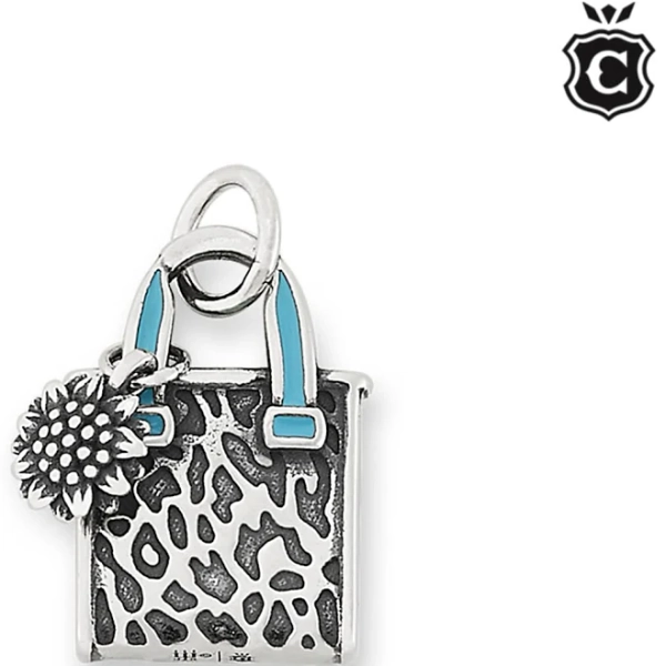 James Avery Women's Sterling Silver Enamel Consuela Classic Tote Charm