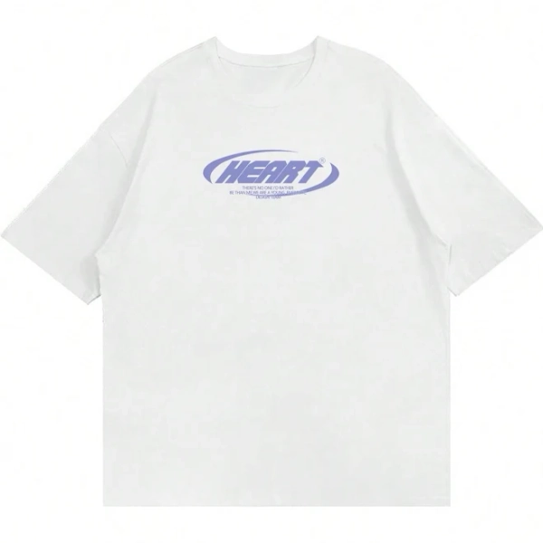 Men's Drop Shoulder Slogan Graphic Tee