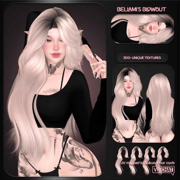 "Bellami's Blowout" — Hair for VRChat