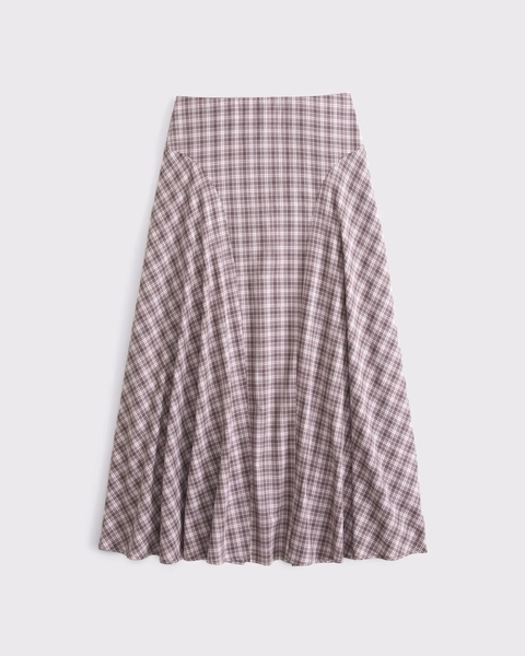High Rise Flowy Maxi Skirt