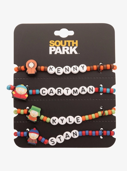 South Park Characters Beaded Bracelet Set