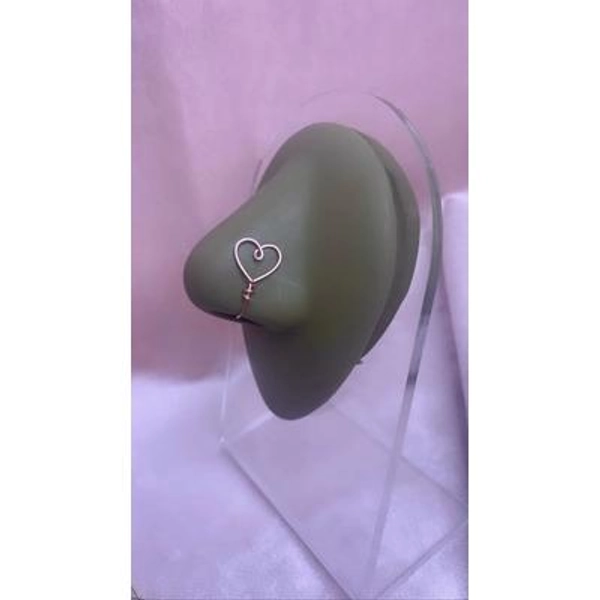 Heart Nose Cuff | Adjustable Nose Cuff No Piercing Necessary | Faux Nose Ring | Nose Clip | Valentine's Day Gifts for Them
