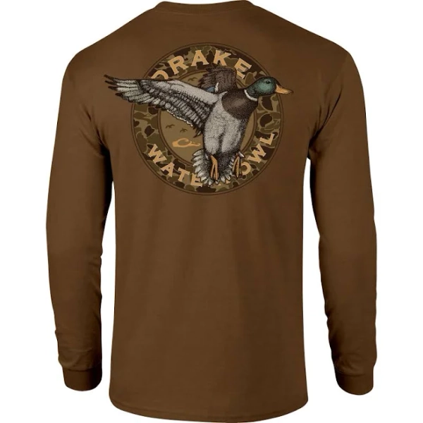 Drake Men's Circle Mallard Long Sleeve T-Shirt