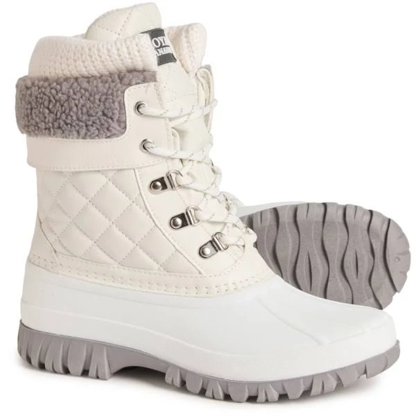 Royal Canadian Quilt Waterproof Snow Boots