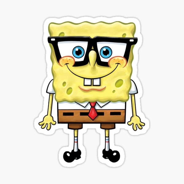 funny sponge bob Sticker