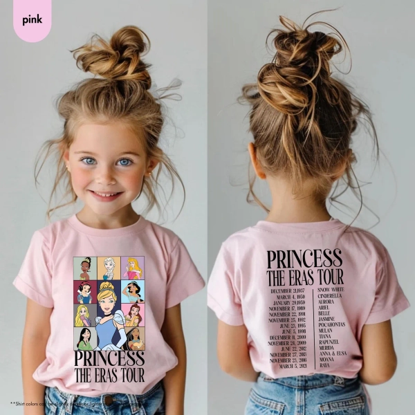 Princess Eras Tour Kids Shirt, Toddler Disney Princess Tee, Girl Birthday Outfit, Disneyland Fairytale Concert , Youth Magical Trip T-shirt - Etsy Brazil