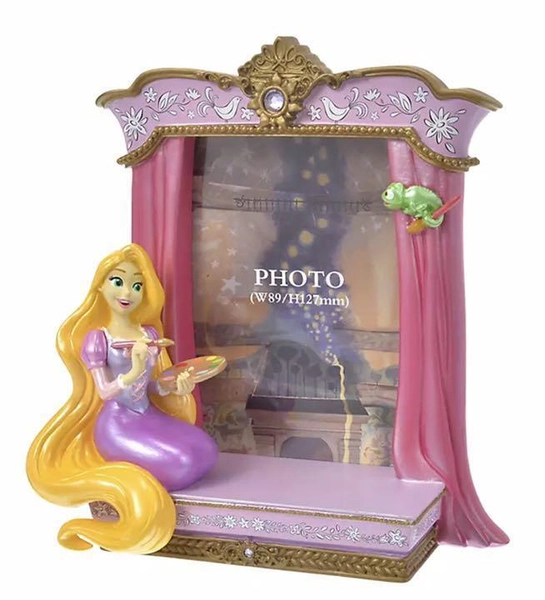 Tangled Rapunzel Photo Frame 6.8" Resin Disney Store Japan 10th Anniversary New