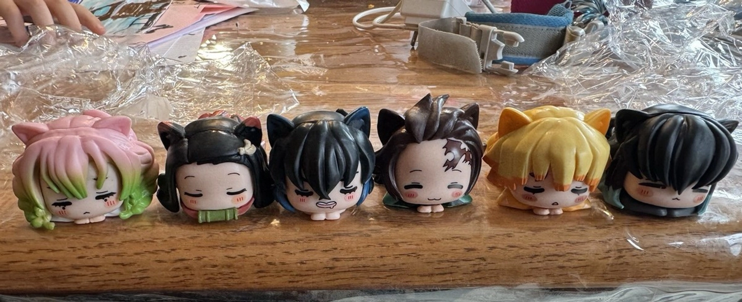 New 6 Pack Demon Slayer Mini Figures