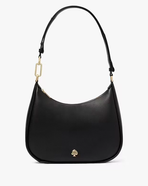 Black Kayla Large Shoulder Bag