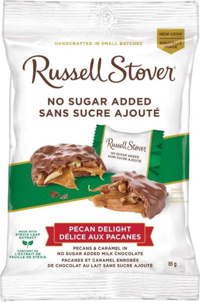 Russell Stover No Sugar Added Pecan Delights, 85-Gram Bag, 85 g