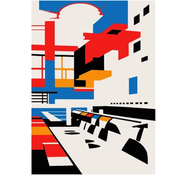 Displate Metal Poster "Aesthetic Architecture Art