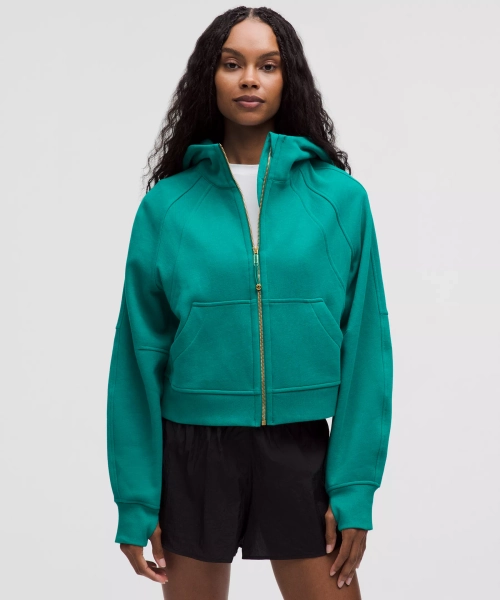 Scuba Oversized Full-Zip Hoodie - Sonic Teal/Gold - XL/XXL