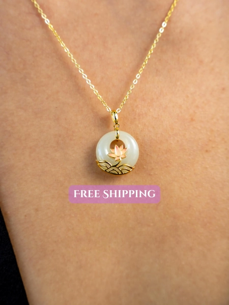 jade lotus necklace (option 3)