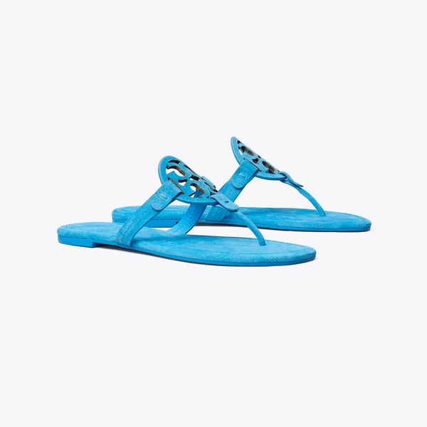 Miller Suede Sandal in blue