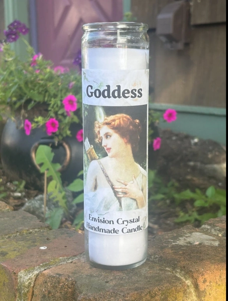 Goddess 7 Day Spell Candle - BEST SELLING SCENT - Invoke Your Divine Feminine Energy — Envision Crystal - Believe In Magic