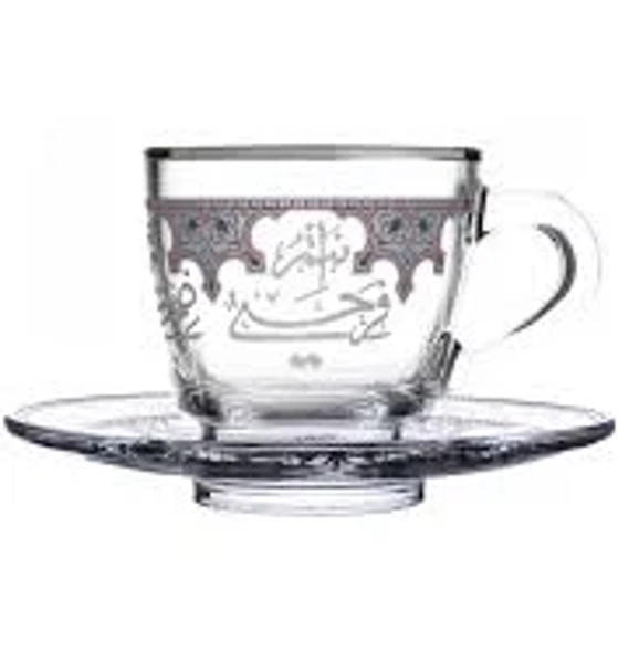 DIMLAJ SUROOR 12PC COFFEE CUP AND SAUCER PLATINUM