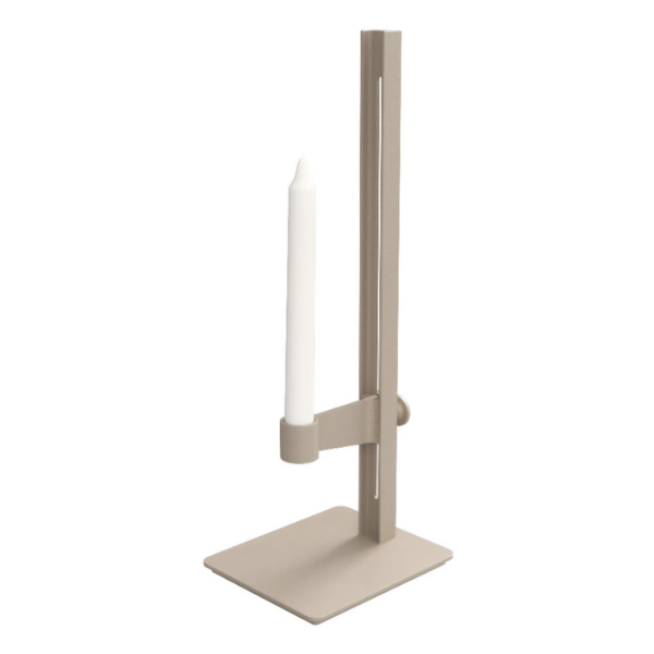 Museum candle holder, beige