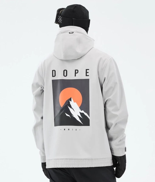 Dope Yeti Snowboard Jacket Men Aphex Light Grey