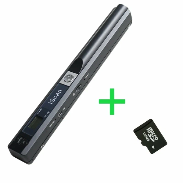 IScan Портативный сканер A4, Scanner and SD card