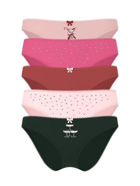5-Pack Stretch Cotton Bikini Panties