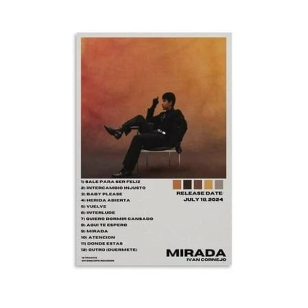 Ivan Cornejo Mirada Canvas Poster Bedroom Decoration Landscape Office Valentine's Birthday Gift Unframed 12x18inch(30x45cm), Multicolor