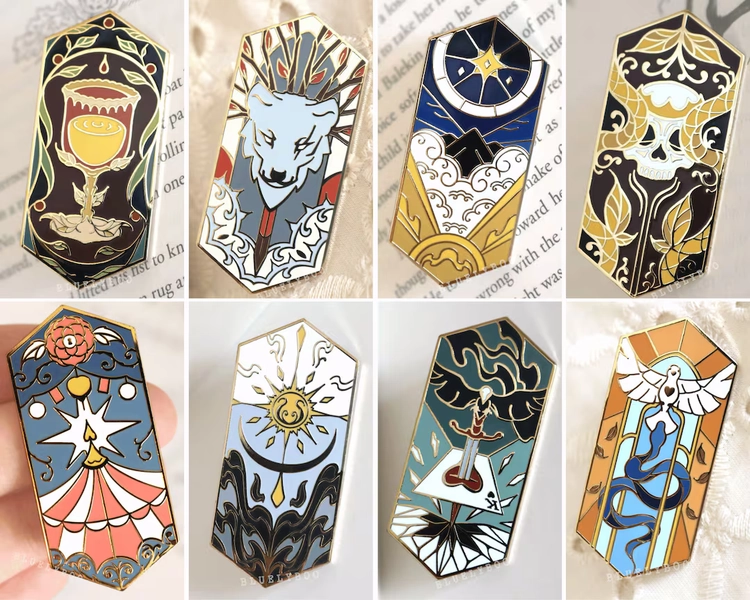Fantasy Pin - Enamel Pin Badge Bookish Book Fantasy Golden Story Drink - Etsy UK