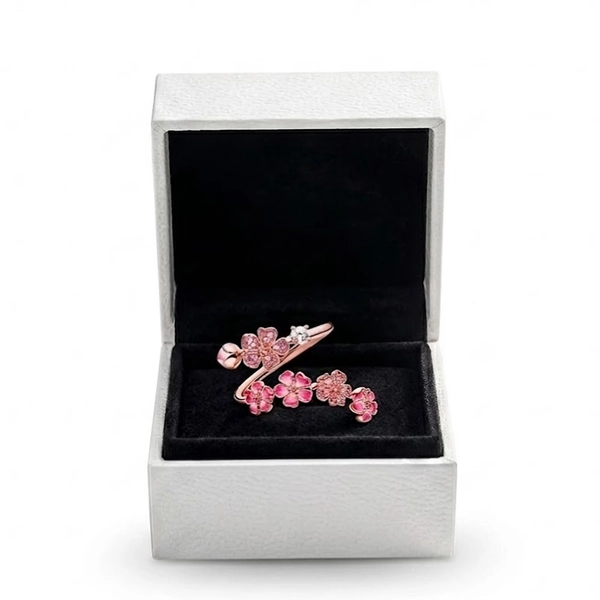 Peach Blossom Ring, Pink Peach Flower Ring, Cherry Blossom Rose Gold Plated Rings for Women Gifts, Wedding Engagement, Anniversary, Birthday(Size US 7) - Walmart.com