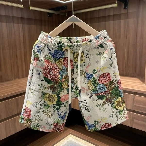 2025 New Printed Men Summer Personality Casual Five-point Pants - AliExpress 200000343