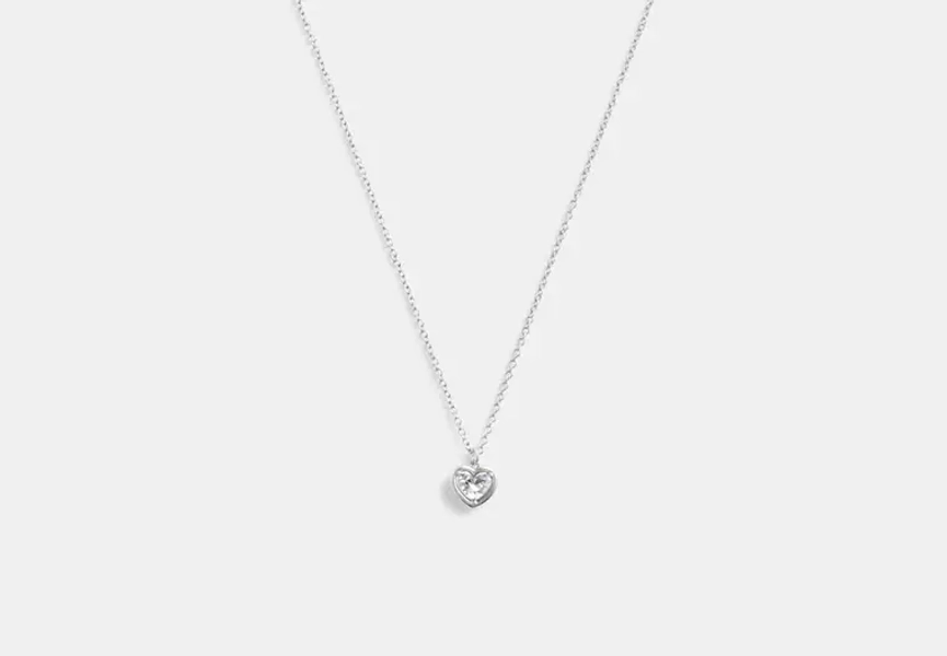 Halo Heart Pendant Necklace