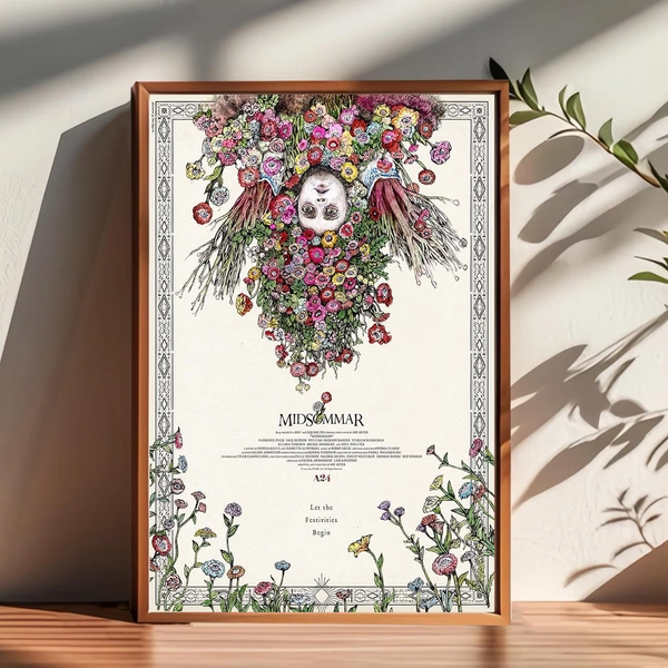 Midsommar Movie Poster: Handmade Canvas Wall Art