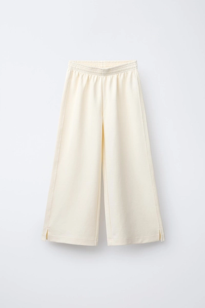INTERLOCK WIDE-LEG TROUSERS