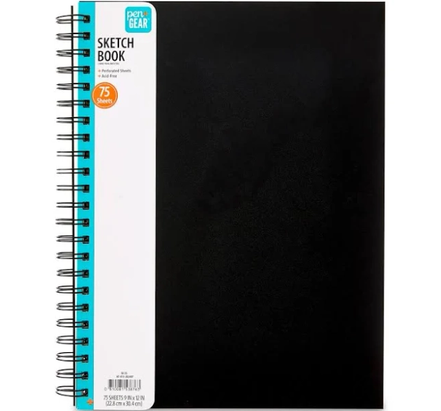 Pen+gear 12" x 9" Spiral Sketch Book