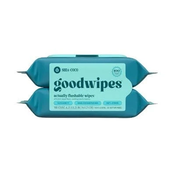 Goodwipes Flushable & Biodegradable Shea Coco Wipes