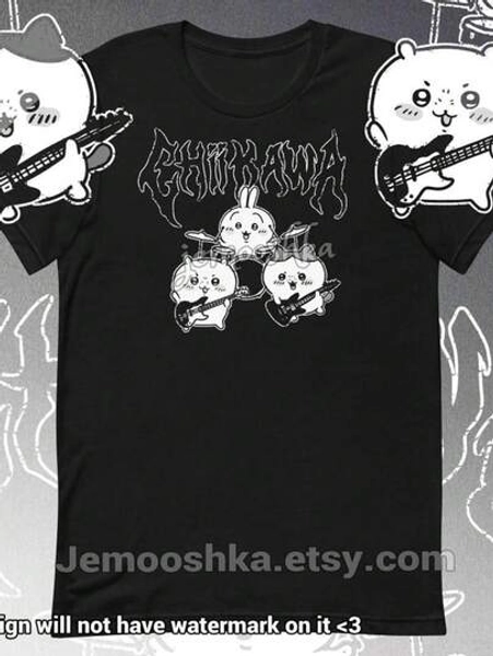 Metal Tee - 100% Cotton Heavy Metal Usagi Hachiware T Shirt