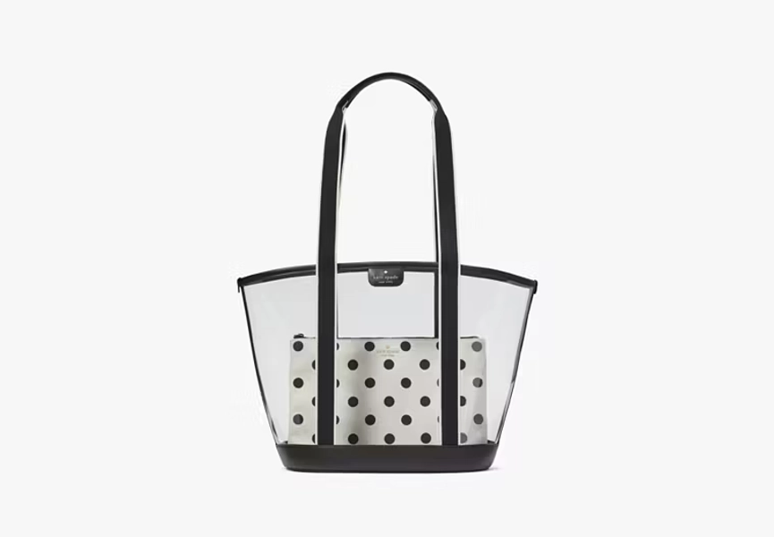 Black Multi Clare See Through Tote