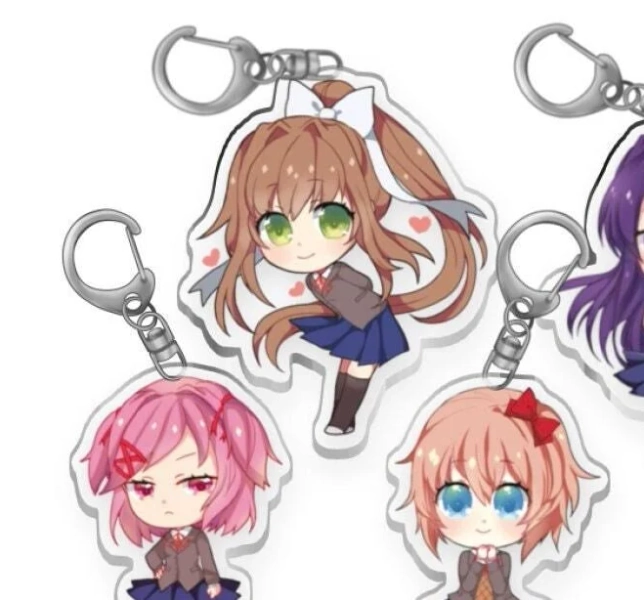 Doki Doki Literature Club+ Charm Keychains