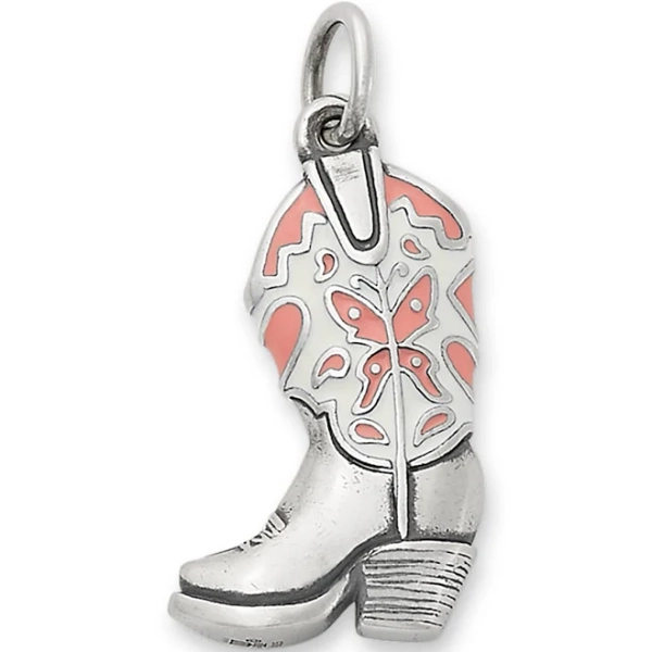 James Avery Sterling Silver Enamel Western Boot Charm