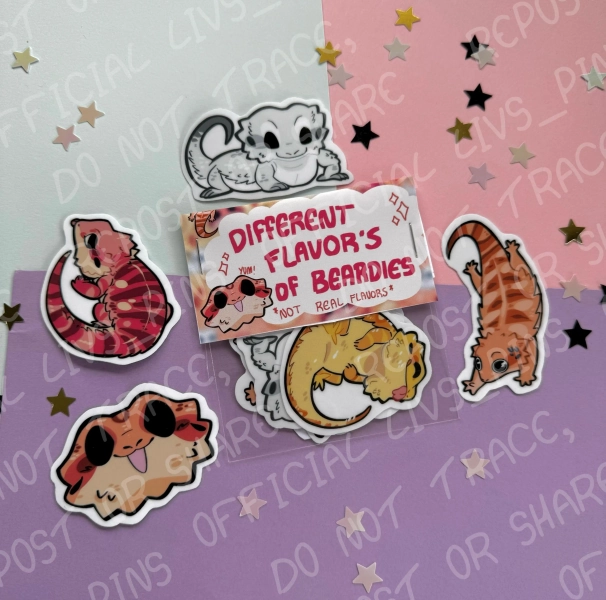 Flavors of beardie dragons!